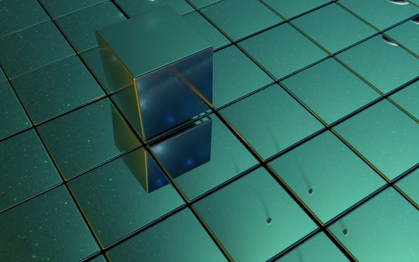 Artistic Cube 3D CGI Reflection HD Wallpaper | Background Image
