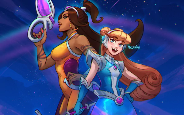 Lux (League Of Legends) Samira (League of Legends) video game League Of Legends HD Desktop Wallpaper | Background Image