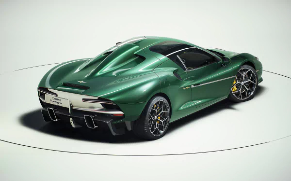 supercar green car car vehicle Touring Arese RH95 HD Desktop Wallpaper | Background Image