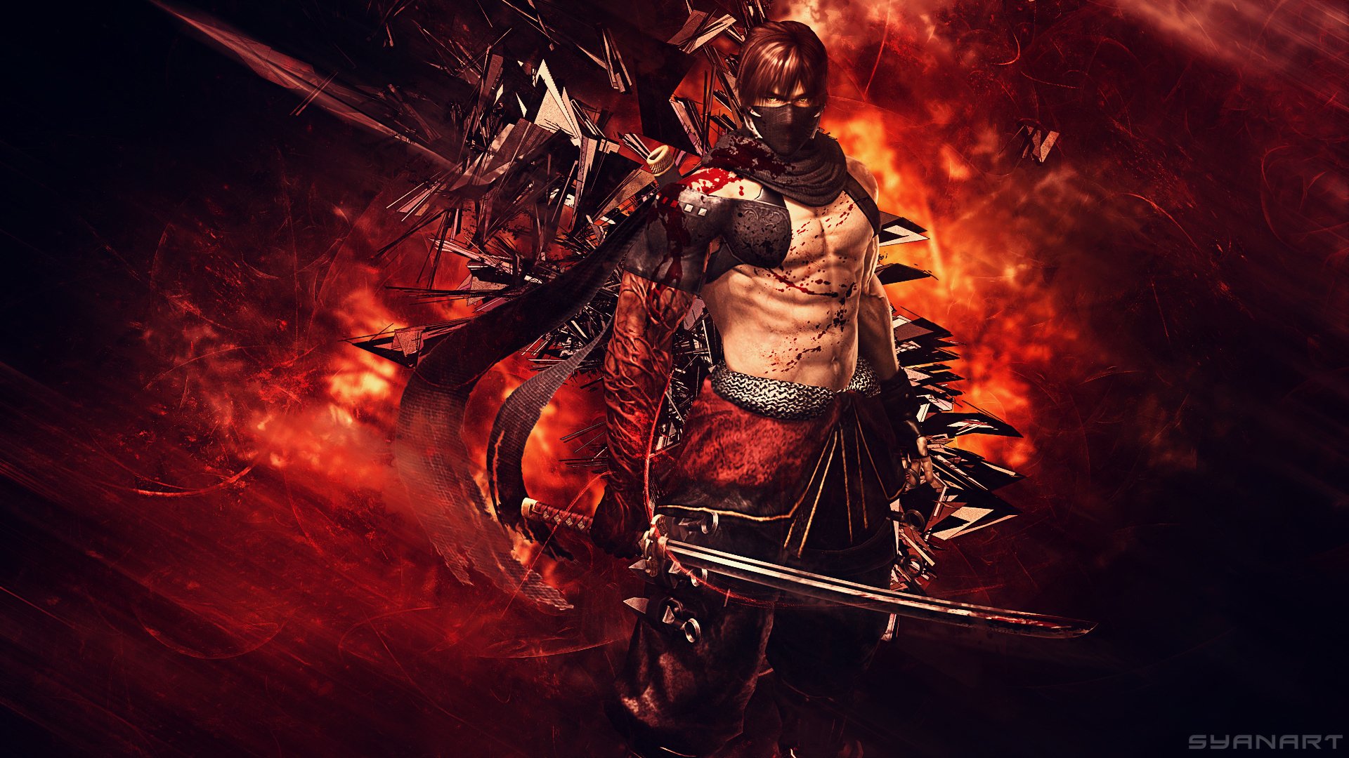 Download Video Game Ninja Gaiden 3: Razor's Edge HD Wallpaper by SyanArt