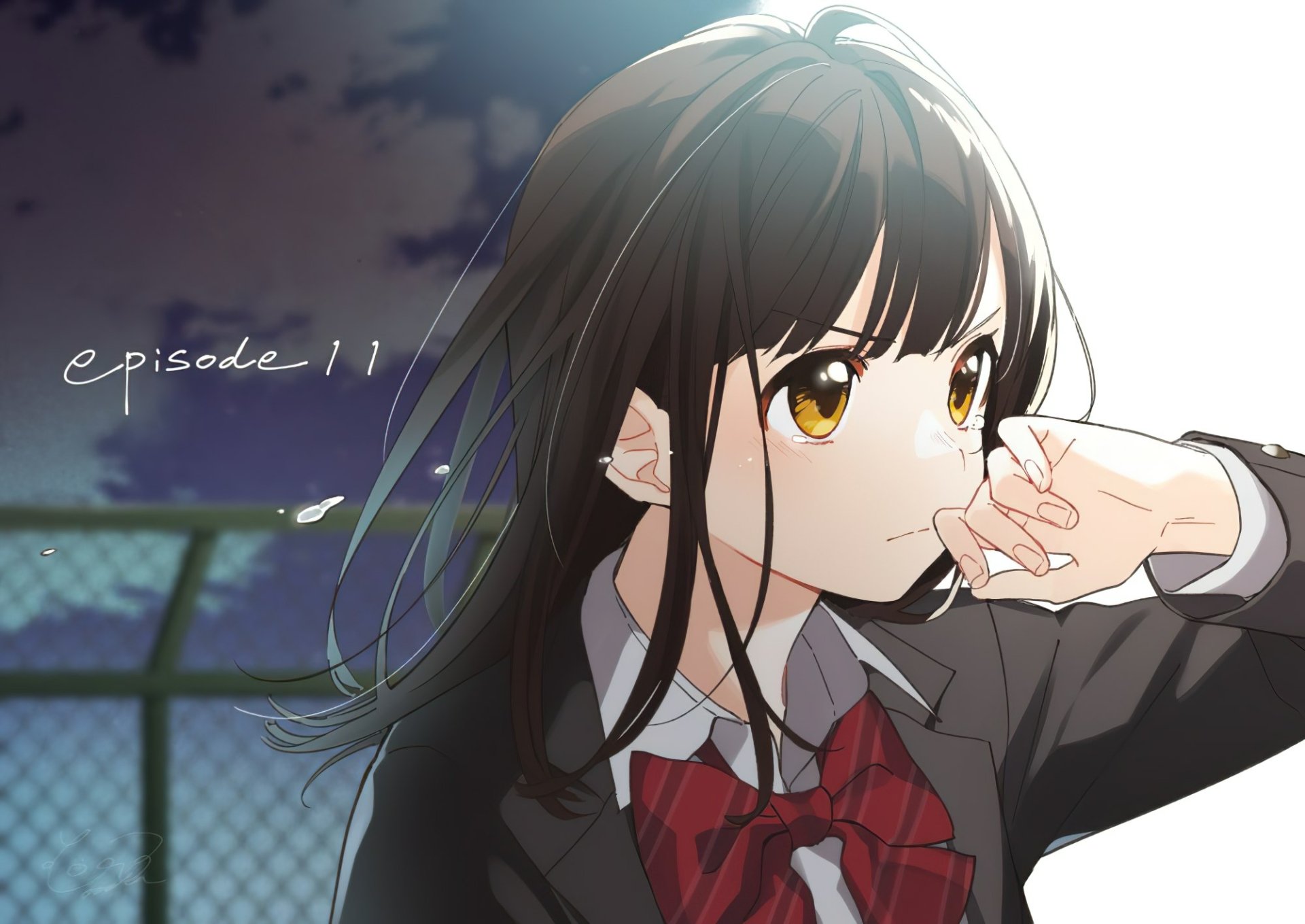 Download School Uniform Brown Eyes Brown Hair Sayu Ogiwara Higehiro Anime HD Wallpaper by ぶーた