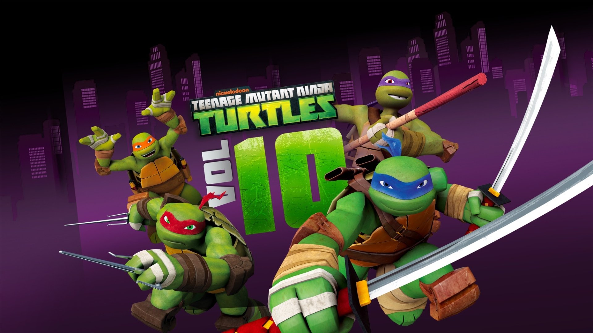 Download Leonardo (TMNT) Donatello (TMNT) Raphael (TMNT) Michelangelo (TMNT) TV Show Teenage Mutant Ninja Turtles HD Wallpaper