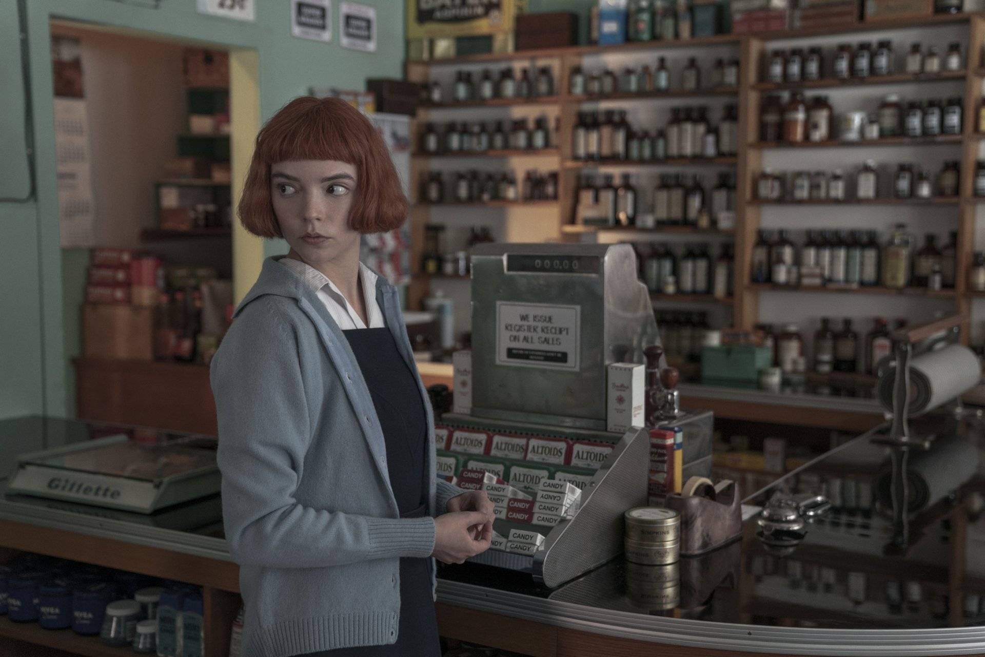 Download Beth Harmon Anya Taylor-Joy TV Show The Queen's Gambit HD Wallpaper