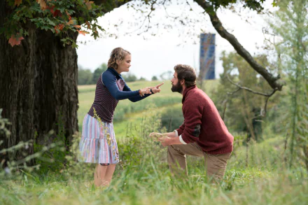 Lee Abbott John Krasinski Regan Abbott Millicent Simmonds movie A Quiet Place HD Desktop Wallpaper | Background Image