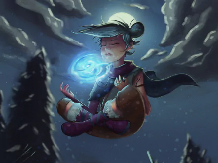 Kena (Kena: Bridge Of Spirits) video game Kena: Bridge of Spirits HD Desktop Wallpaper | Background Image