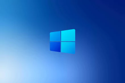 blue logo technology Windows 10X HD Desktop Wallpaper | Background Image