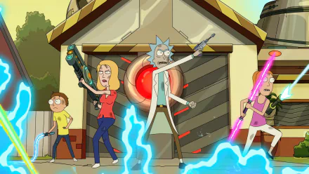 Summer Smith Beth Smith Morty Smith Rick Sanchez TV Show Rick and Morty HD Desktop Wallpaper | Background Image