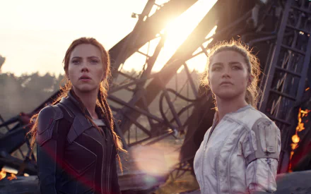 Yelena Belova Florence Pugh Natasha Romanoff Scarlett Johansson movie Black Widow HD Desktop Wallpaper | Background Image