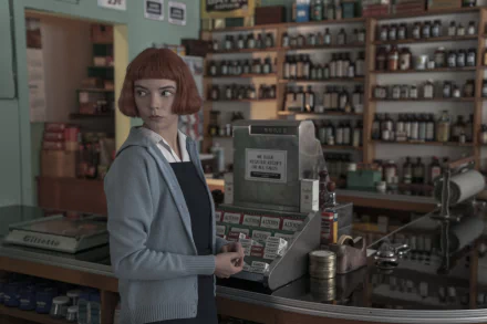 Beth Harmon Anya Taylor-Joy TV Show The Queen's Gambit HD Desktop Wallpaper | Background Image