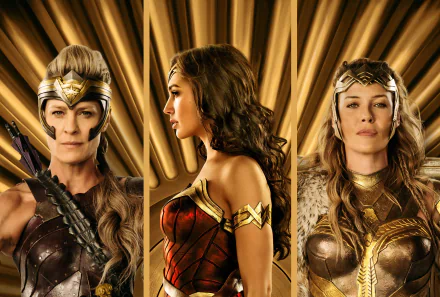Diana Prince Robin Wright General Antiope Gal Gadot movie Wonder Woman HD Desktop Wallpaper | Background Image