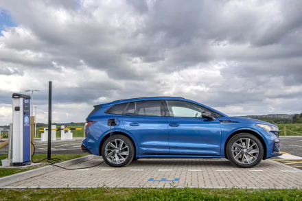  Blue Škoda Enyaq Sportline iV 80