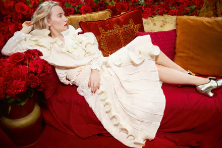 white dress Celebrity Saoirse Ronan HD Desktop Wallpaper | Background Image