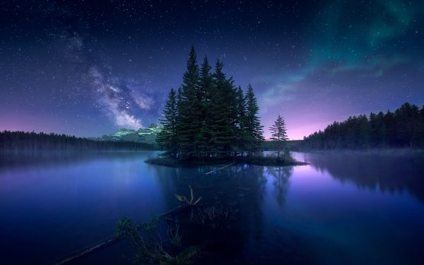 Earth Night Sky Canada Nature HD Wallpaper | Background Image