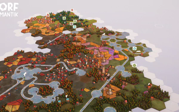 video game Dorfromantik HD Desktop Wallpaper | Background Image