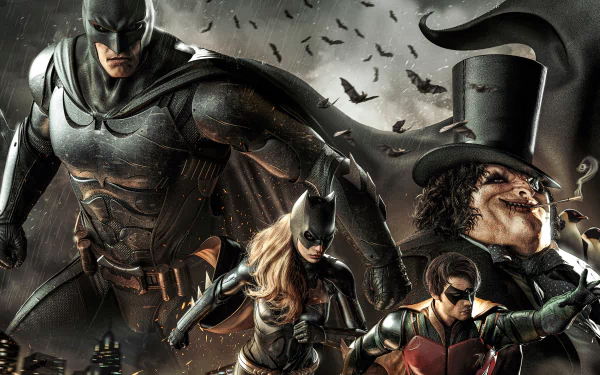 Tim Drake Stephanie Brown Penguin (DC Comics) Robin (DC Comics) Batgirl DC Comics Comic Batman HD Desktop Wallpaper | Background Image