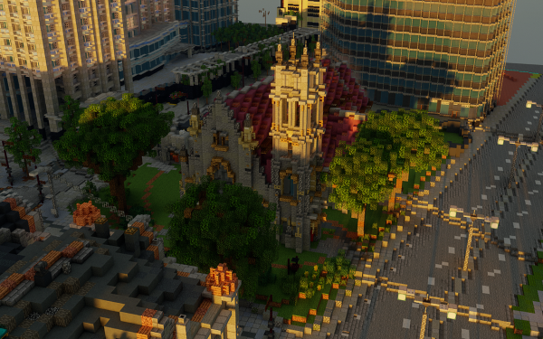 Jeux Vidéo Minecraft Montréal Eglise Fond d'écran HD | Image