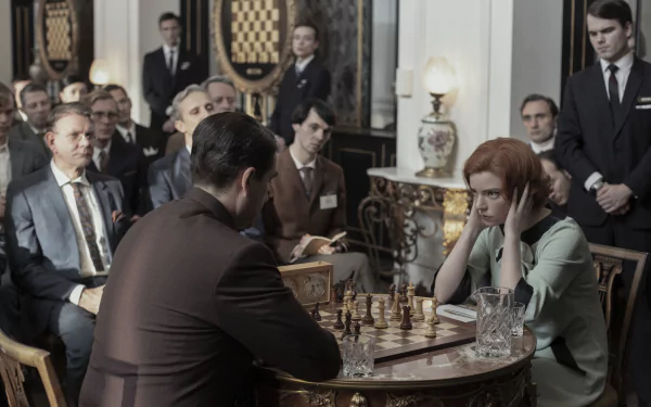 Beth Harmon Anya Taylor-Joy TV Show The Queen's Gambit HD Desktop Wallpaper | Background Image