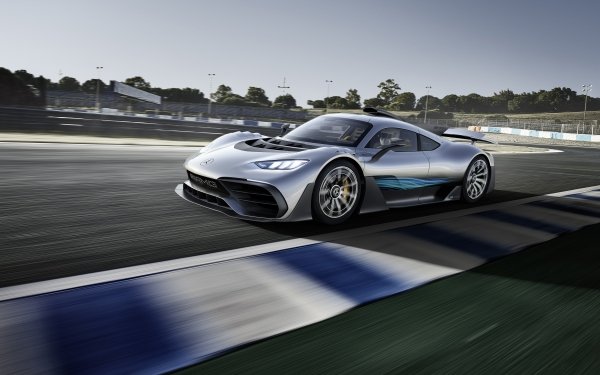 Vehicles Mercedes-AMG Project ONE Mercedes-Benz Hypercar Mercedes-AMG Silver Car Car HD Wallpaper | Background Image