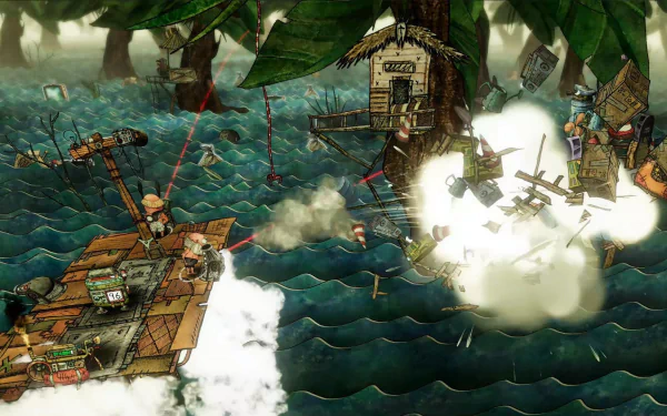 video game Trash Sailors HD Desktop Wallpaper | Background Image