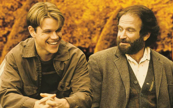 Matt Damon Robin Williams movie Good Will Hunting HD Desktop Wallpaper | Background Image