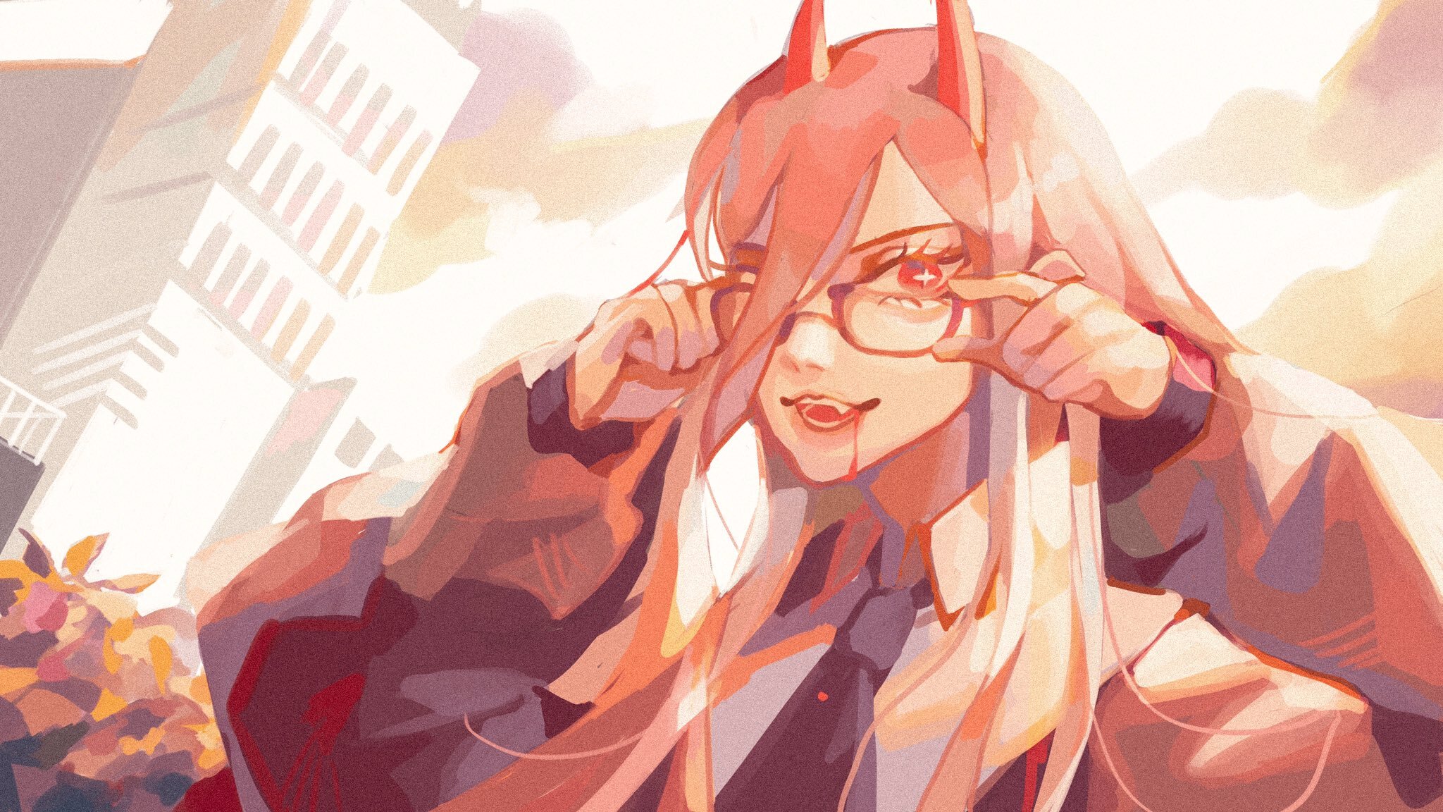 Power (Chainsaw Man) Fondo de pantalla HD | Fondo de Escritorio | 2048x1152