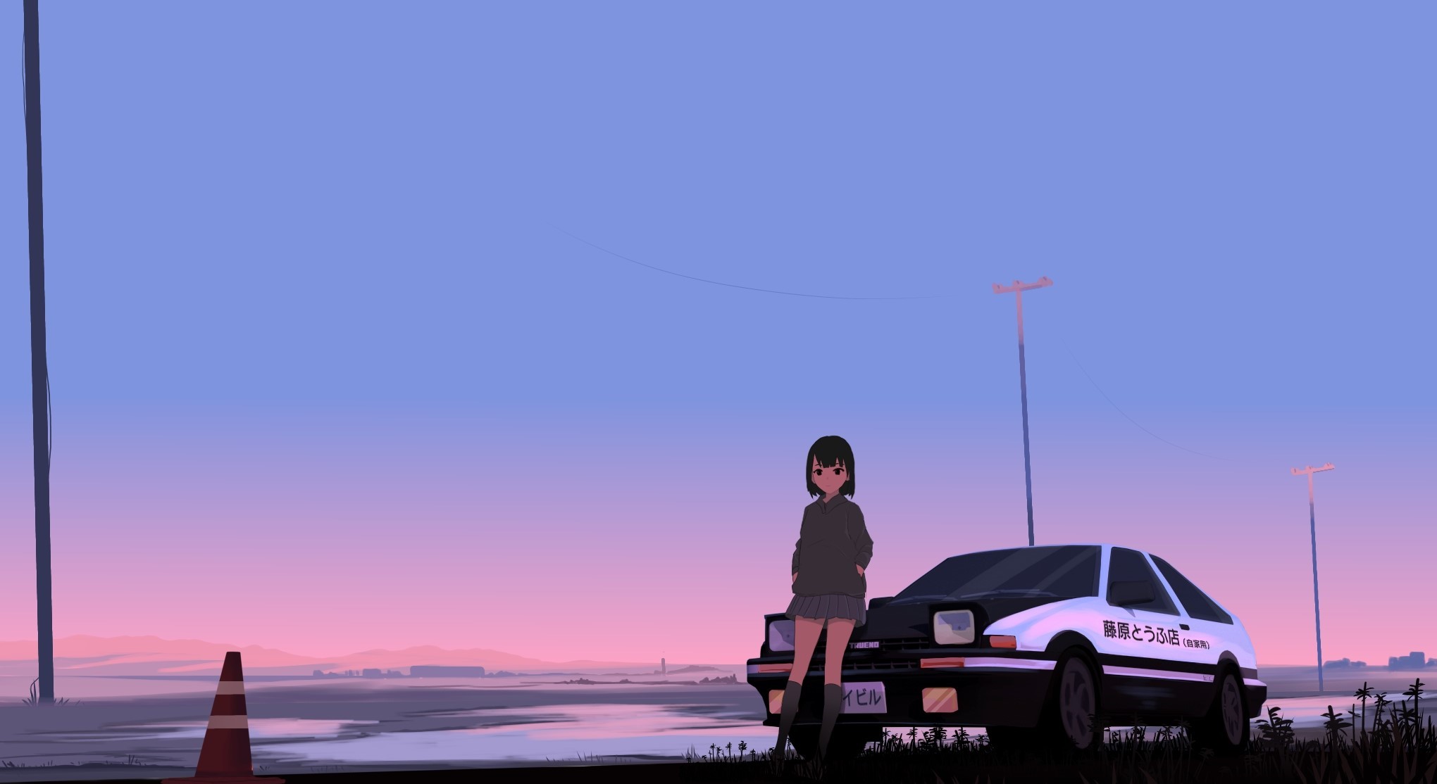 Initial D trueno anime girl Wallpaper by Sayybils