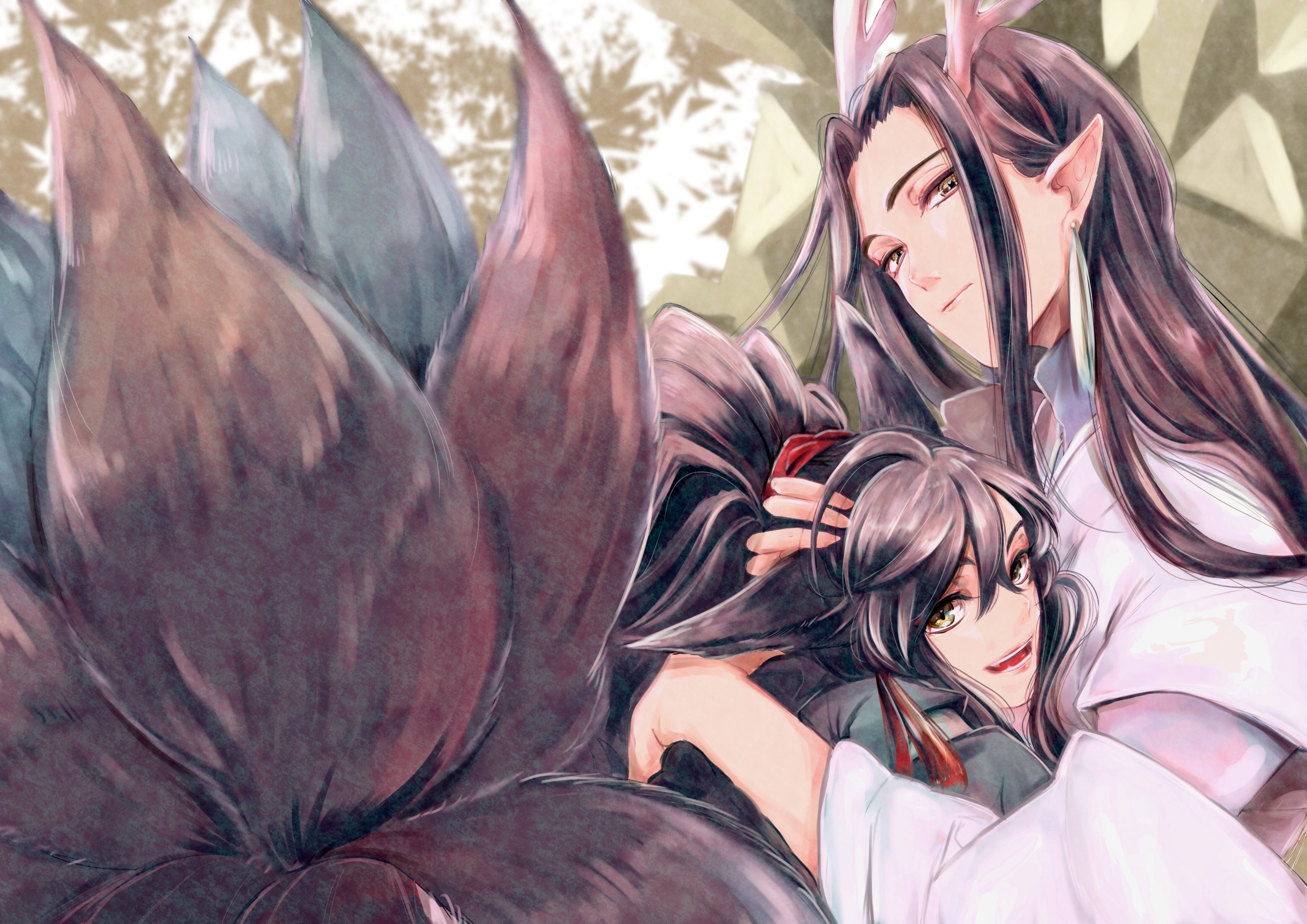 Anime, Mo Dao Zu Shi, Jiang Cheng, Jiang Wanyin, Kiss, Lan Huan