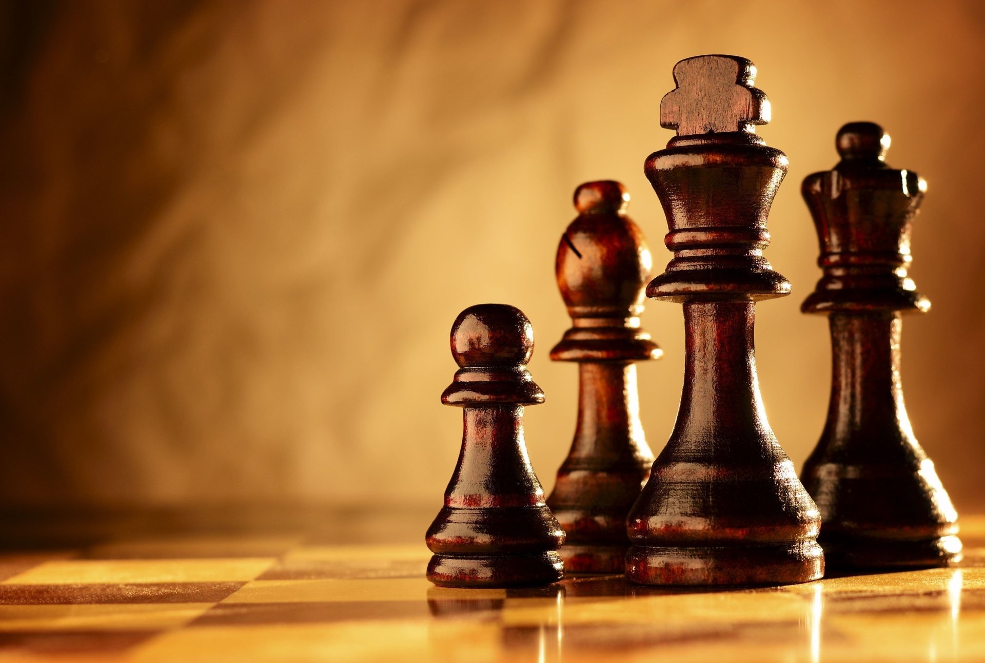 Desktop Wallpapers Chess Wooden Closeup 3840x2160