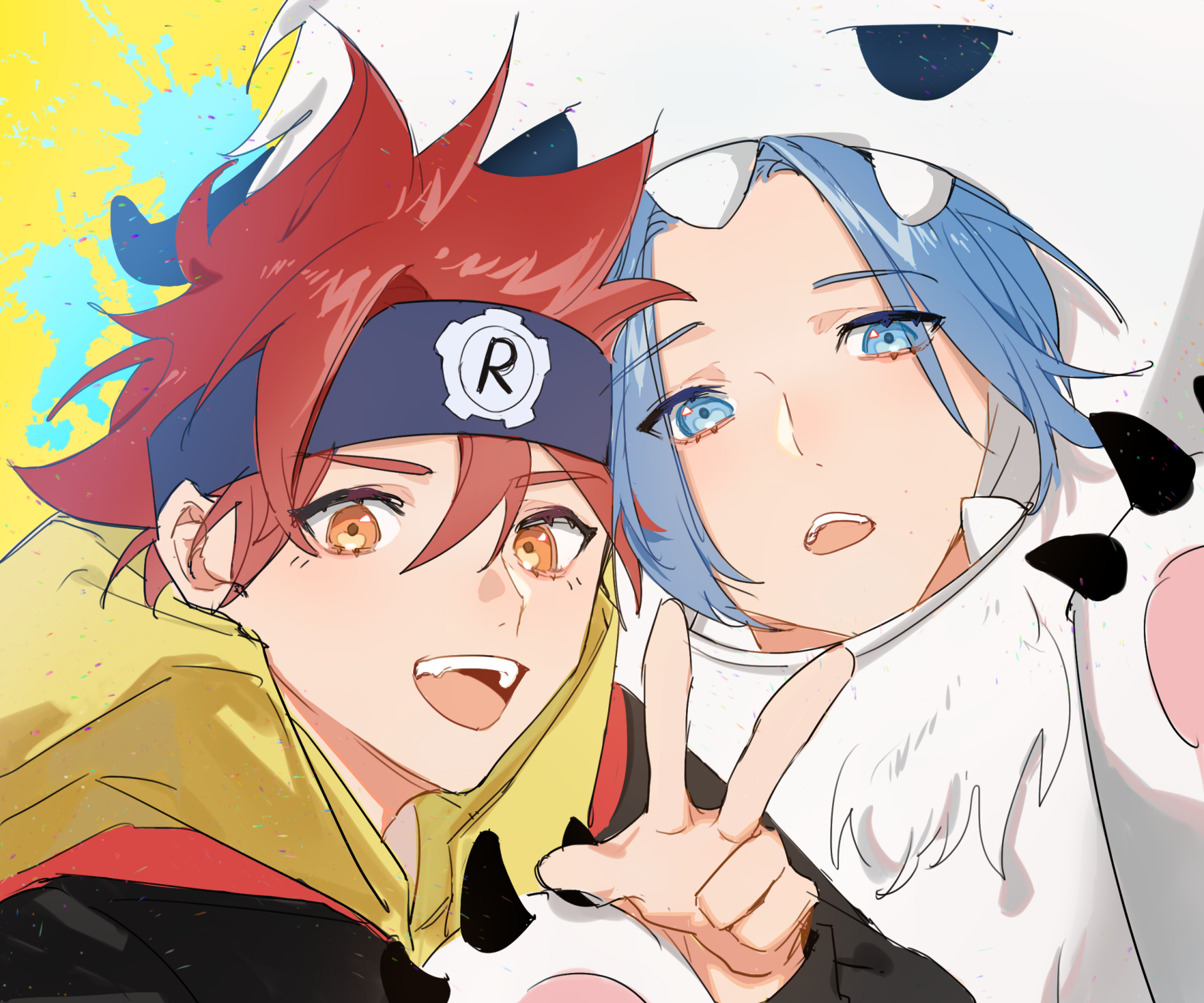 Download Peace Sign Reki Kyan Langa Hasegawa Anime SK8 The Infinity HD Wallpaper