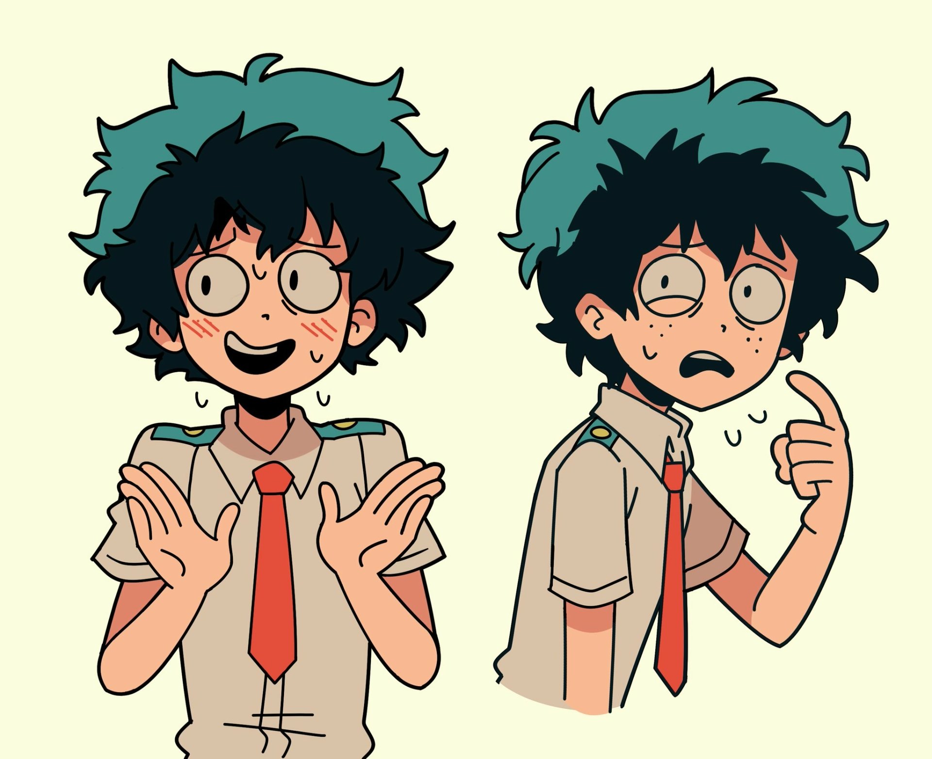 Download Freckles School Uniform Izuku Midoriya Anime My Hero Academia ...