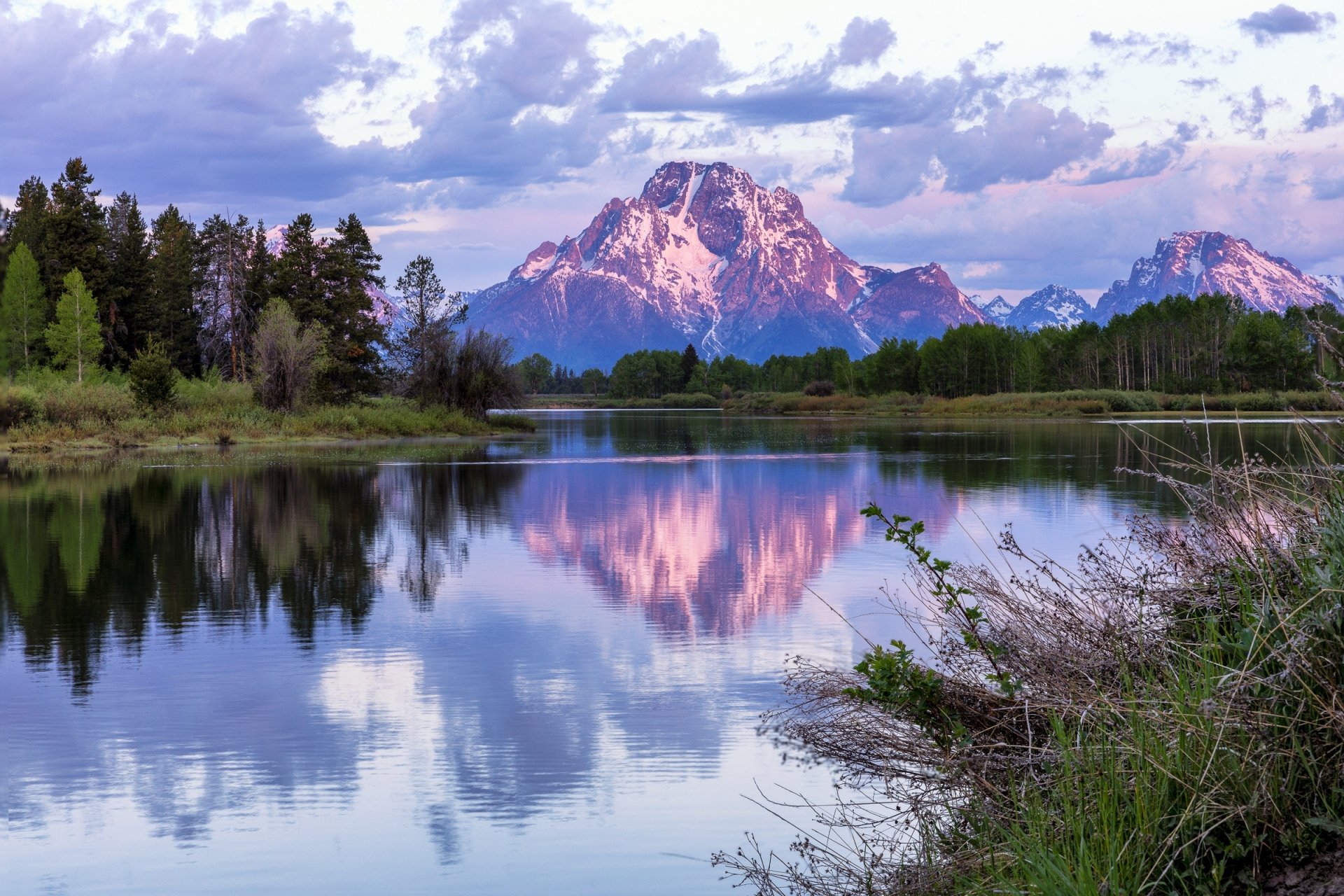 Download Wyoming Nature Teton Range HD Wallpaper