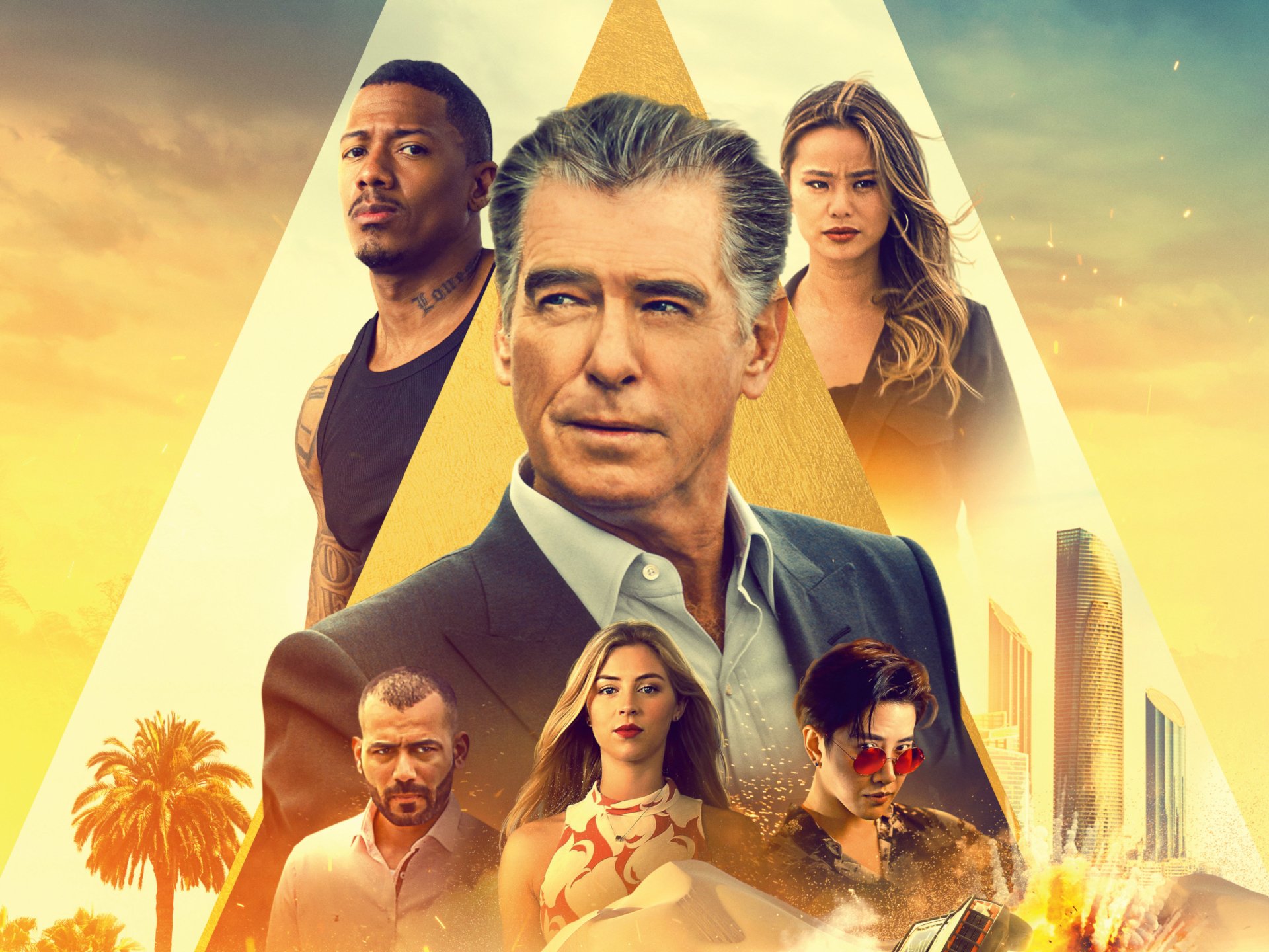 Download Jamie Chung Nick Cannon Mike Angelo Pierce Brosnan Hermione Corfield Movie The Misfits HD Wallpaper