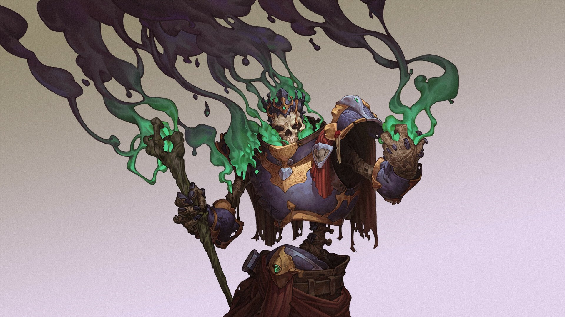 Download Dark Skeleton Necromancer HD Wallpaper by Adam Lutodelle