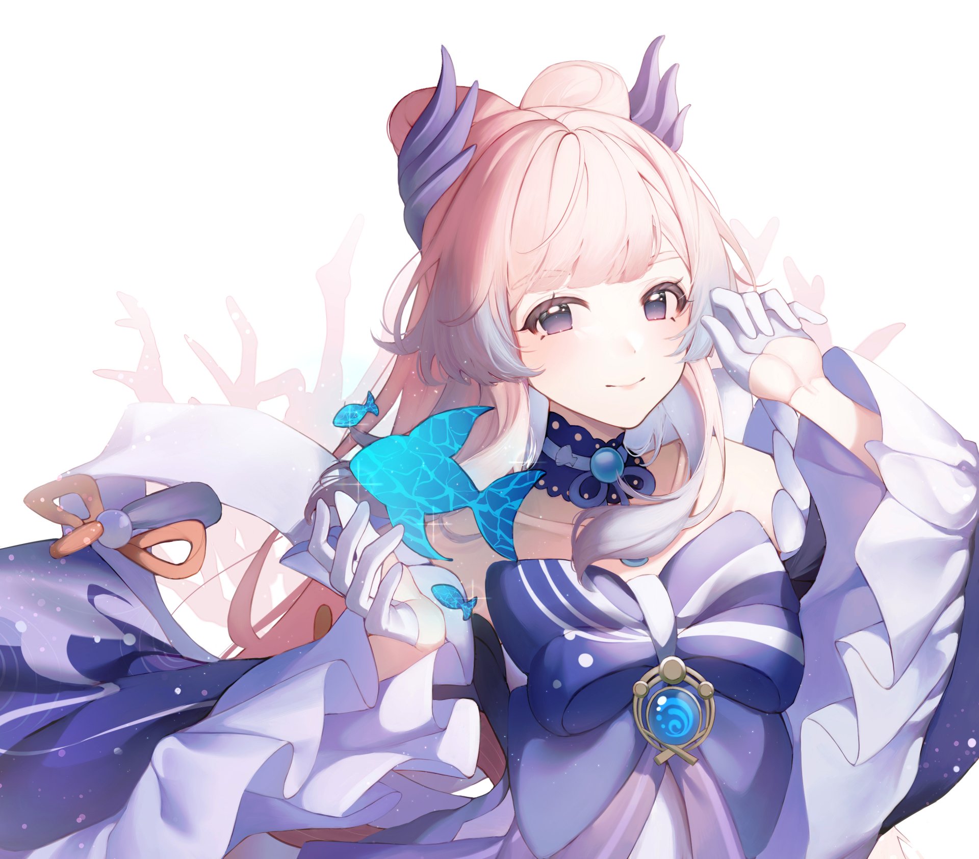 Download Sangonomiya Kokomi Video Game Genshin Impact HD Wallpaper by ショットガンマン