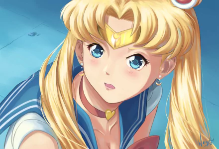 blue eyes blonde Usagi Tsukino Anime Sailor Moon HD Desktop Wallpaper | Background Image