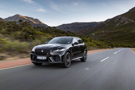  2021 Black Jaguar F-Pace SVR
