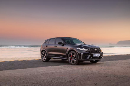  2021 Black Jaguar F-Pace SVR