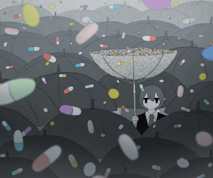 drugs umbrella Anime girl anime girl HD Desktop Wallpaper | Background Image