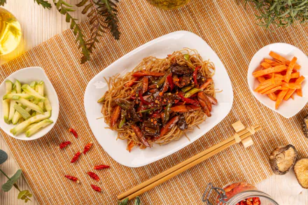 still life chopsticks meal food asian HD Desktop Wallpaper | Background Image