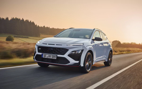  White Hyundai Kona N (OS)