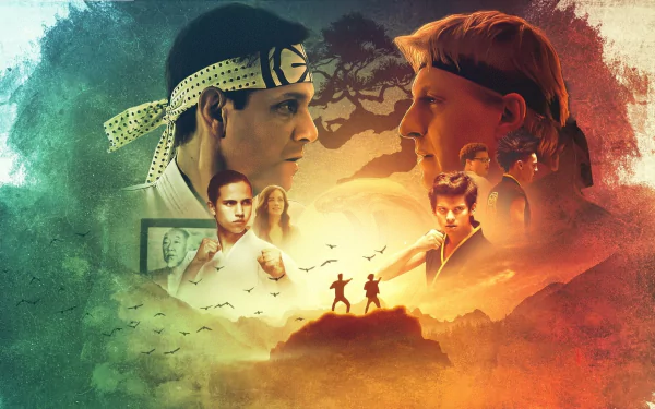 William Zabka Johnny Lawrence Ralph Macchio Daniel LaRusso TV Show Cobra Kai HD Desktop Wallpaper | Background Image