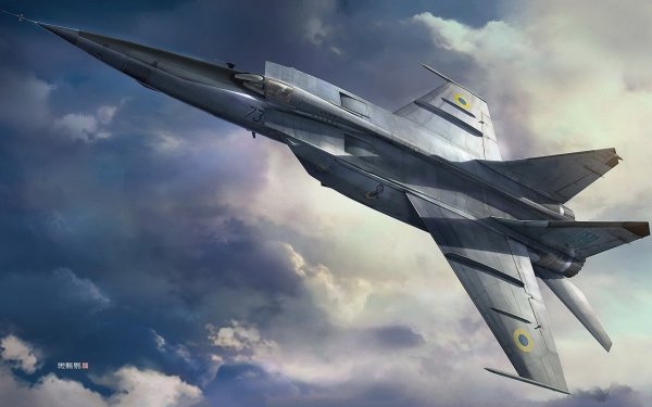 Military Mikoyan-Gurevich MiG-25 Jet Fighter Warplane HD Wallpaper | Background Image
