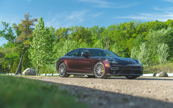  2021 Purple Porsche Panamera Turbo S (971)
