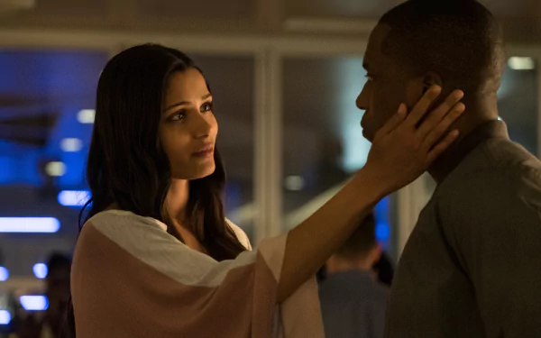 Leslie Odom Jr. Freida Pinto movie Needle in a Timestack HD Desktop Wallpaper | Background Image