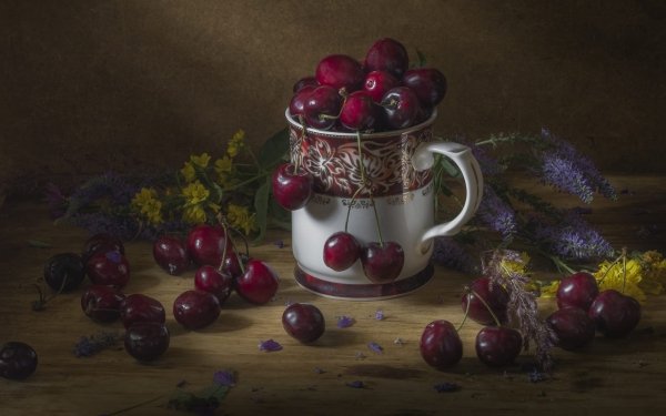Food Cherry Fruits Still Life Fruit HD Wallpaper | Background Image