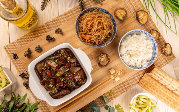 still life meal Noodles food asian HD Desktop Wallpaper | Background Image