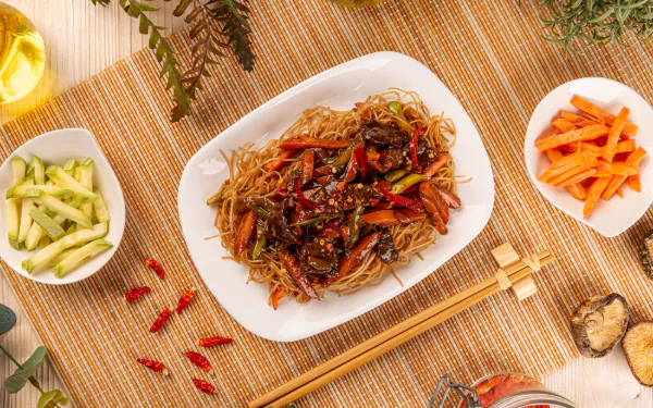 still life chopsticks meal food asian HD Desktop Wallpaper | Background Image