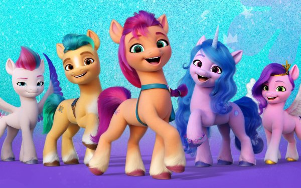 Movie My Little Pony: A New Generation My Little Pony Sunny Starscout Izzy Moonbow Hitch Trailblazer Zipp Storm Pipp Petals HD Wallpaper | Background Image