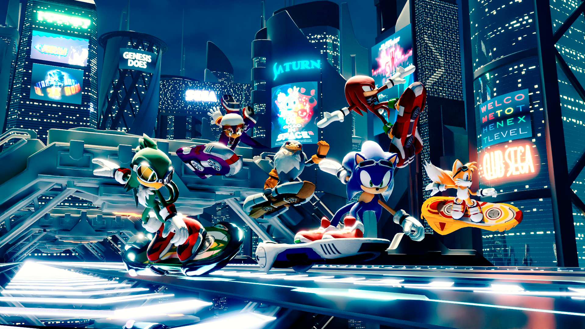 sonic riders background