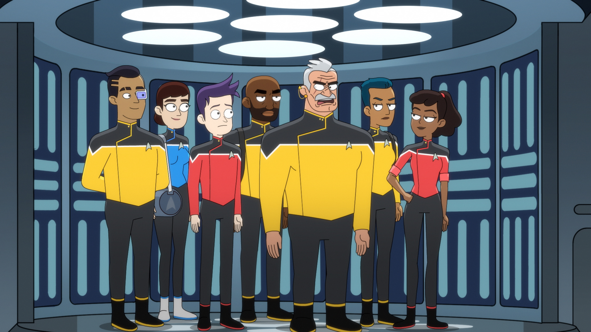 Download Shaxs (Star Treck) Sam Rutherford Brad Boimler Beckett Mariner TV Show Star Trek: Lower Decks HD Wallpaper